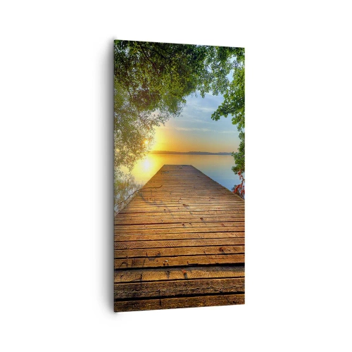 Impression sur toile - Image sur toile - Prenez votre temps, asseyez-vous - 65x120 cm