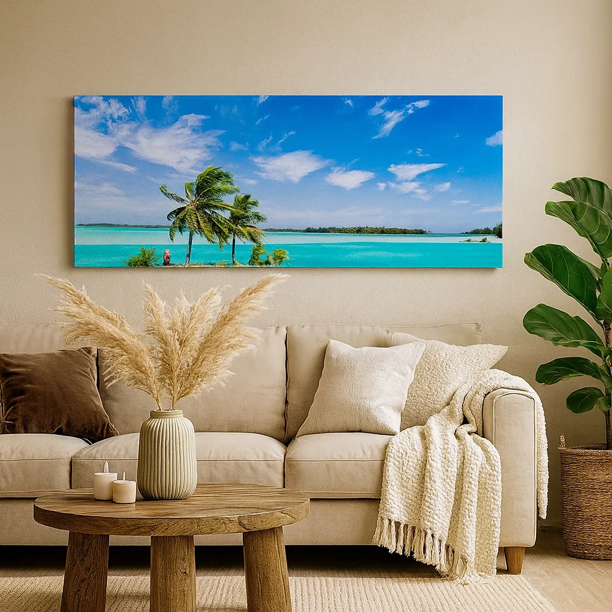 Impression sur toile - Image sur toile - Paradis sur Terre - 30x30 cm