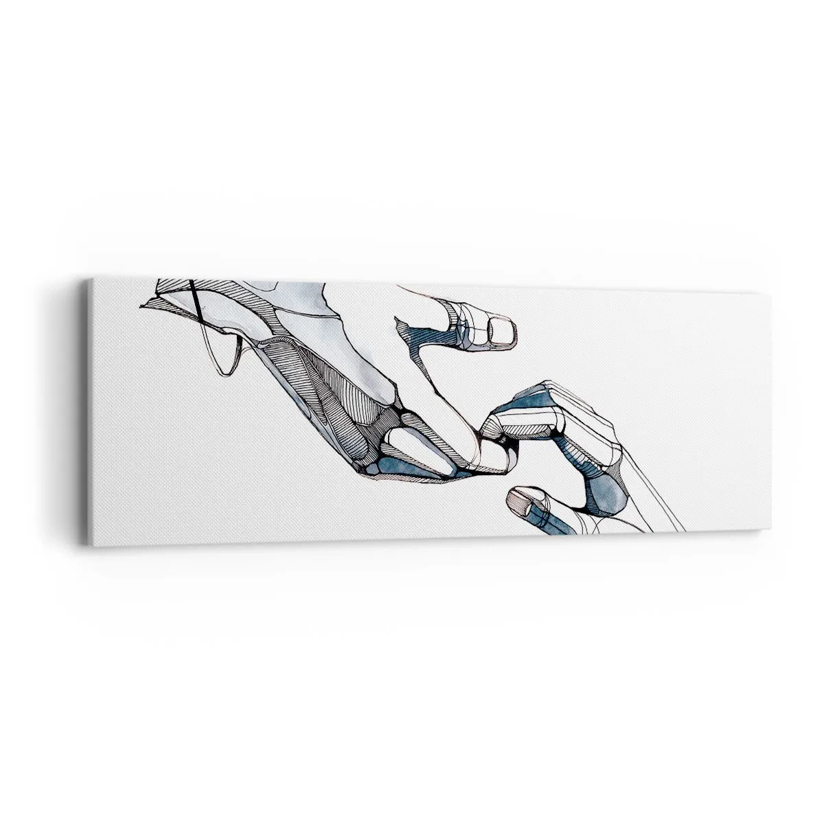 Impression sur toile - Image sur toile - Un bon geste - 90x30 cm