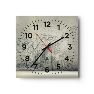 Horloge murale - Pendule murale - Ma vie fantastique en ville - 30x30 cm