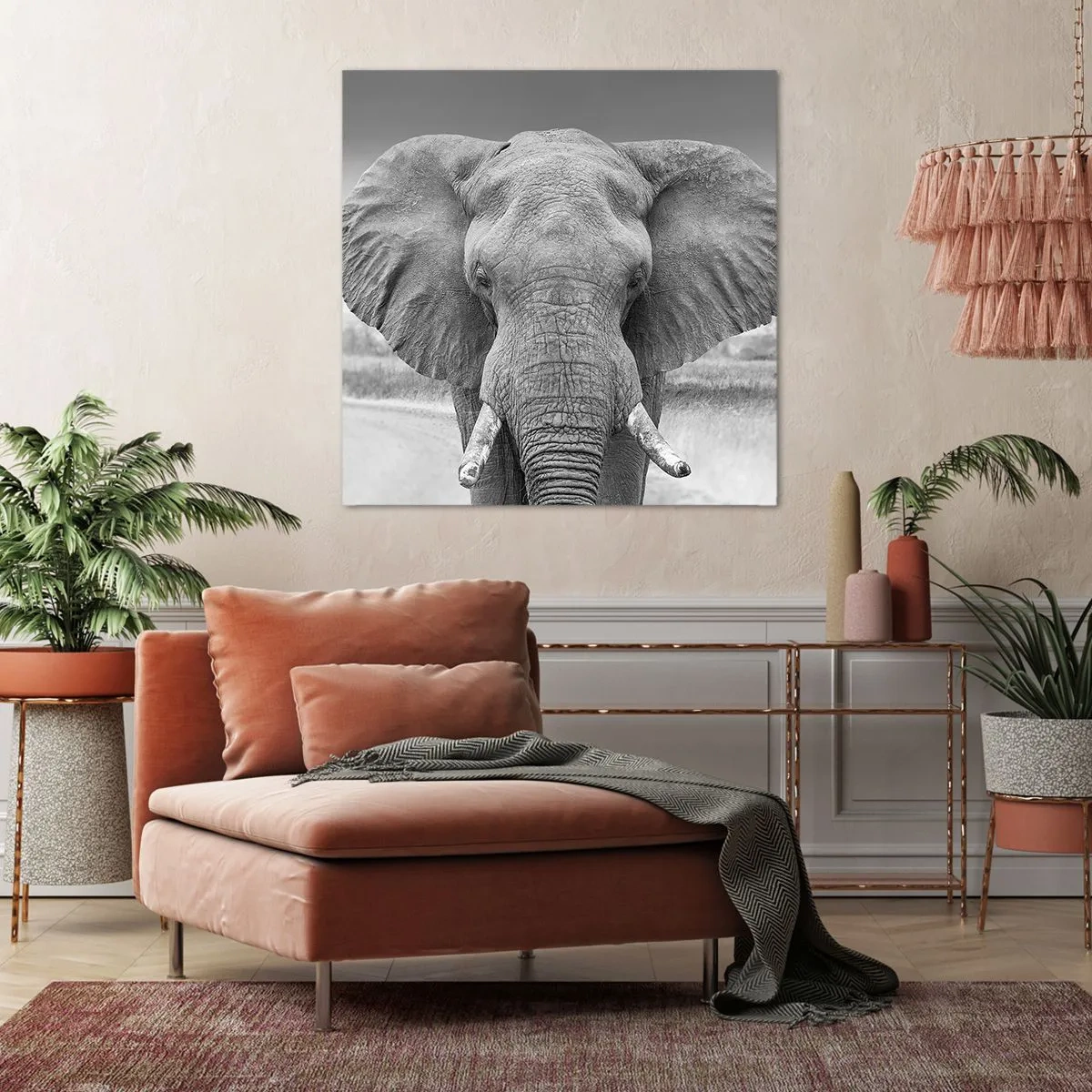 Impression sur toile - Image sur toile - Bienvenue dans mon monde - 40x40 cm