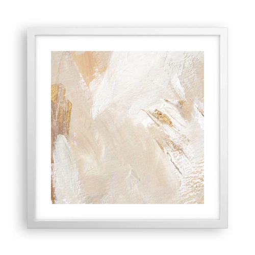 Affiche dans un cadre blanc - Poster - Composition pastel - 40x40 cm