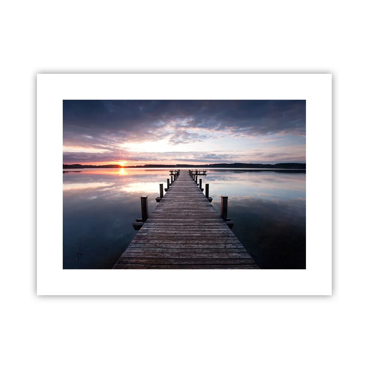 Affiche - Poster - Une frontière tranquille entre le jour et la nuit - 40x30 cm