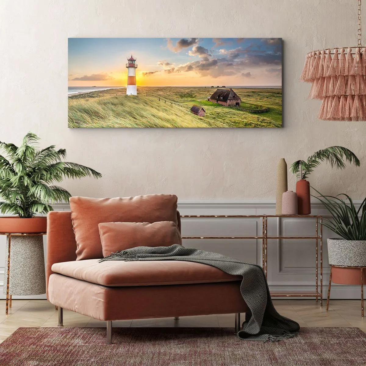 Impression sur toile - Image sur toile - Entre les vagues - 90x30 cm