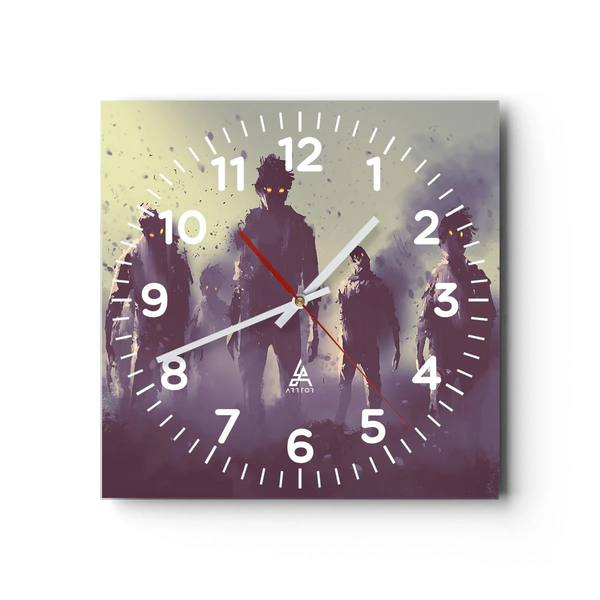 Horloge murale - Pendule murale - Fais attention! Ils arrivent - 40x40 cm