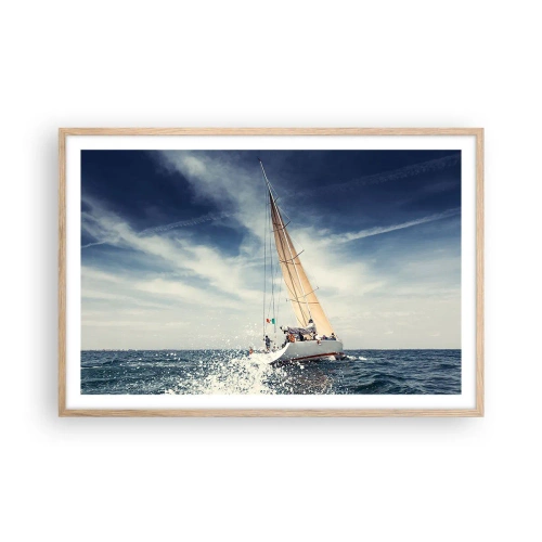 Affiche dans un chêne clair - Poster - Ils ne nous rattraperont pas ! - 91x61 cm