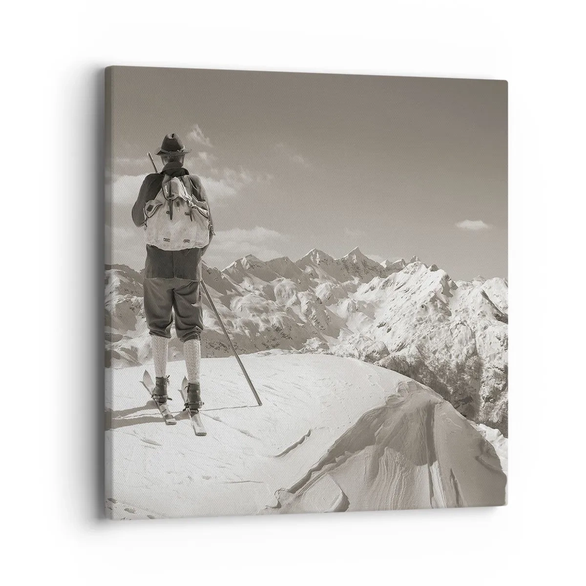 Impression sur toile - Image sur toile - Toutes les mêmes ces montagnes - 40x40 cm