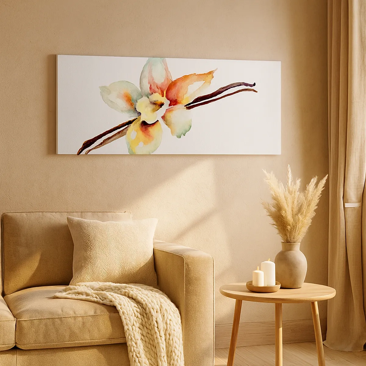 Impression sur toile - Image sur toile - Douceur de couleur renversée - 30x30 cm