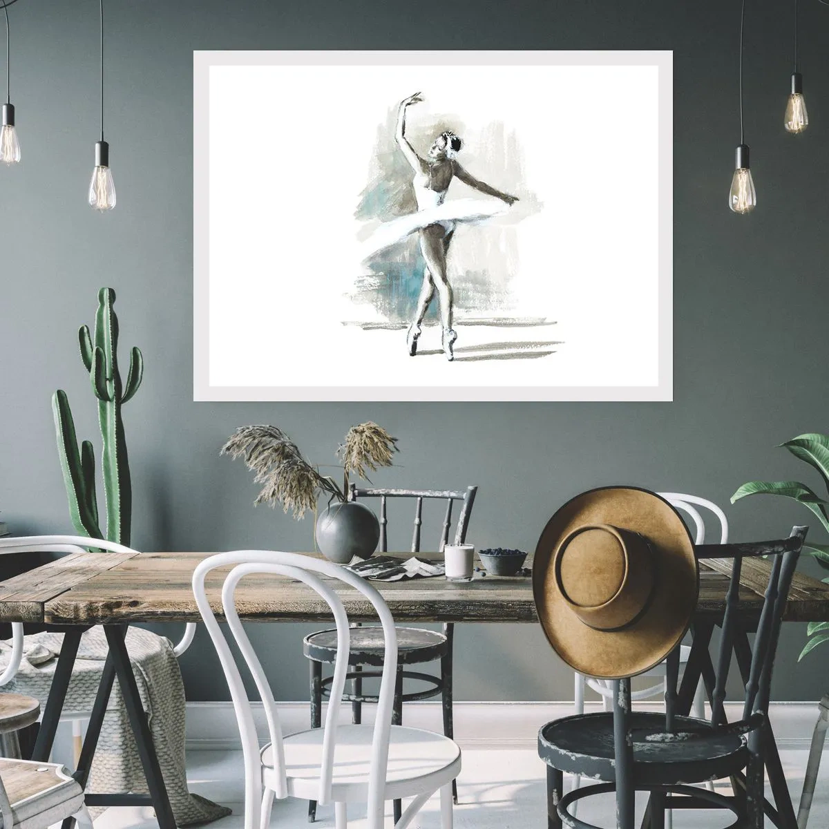 Affiche - Poster - Enchantement du cygne - 70x50 cm