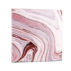 Impression sur verre - Image sur verre - Tout droit, puis tout en bas - 40x40 cm