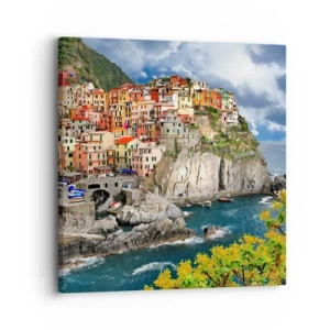 Impression sur toile - Image sur toile - Un groupe embrassant les rochers - 30x30 cm
