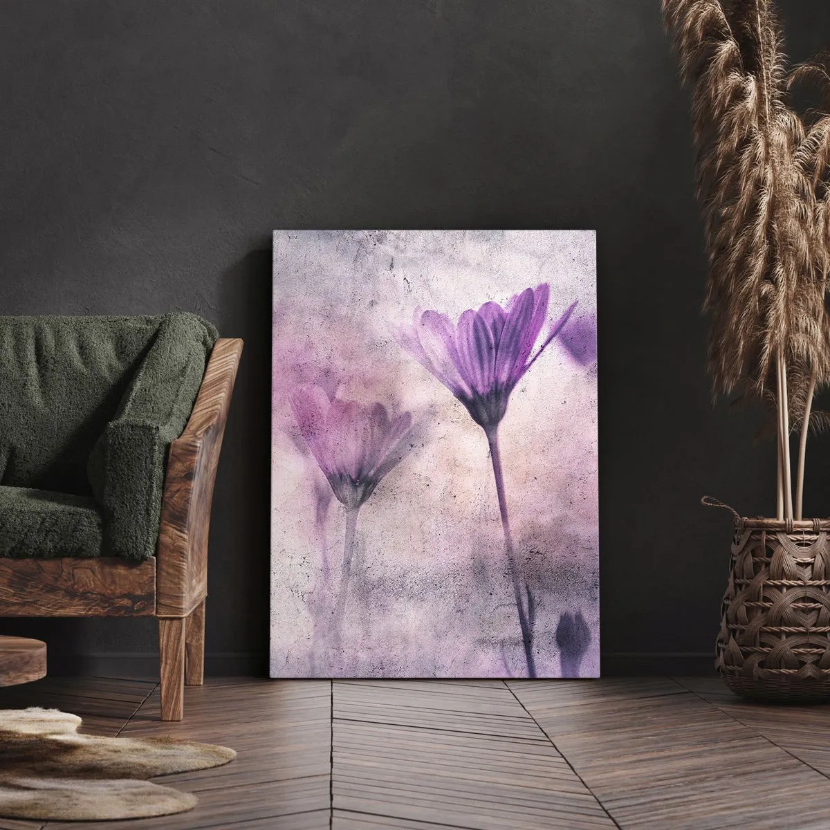 Impression sur toile - Image sur toile - Rêve de fleurs - 45x80 cm