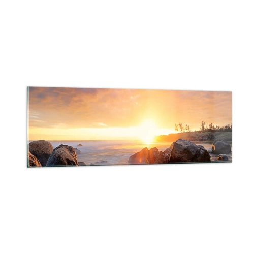 Impression sur verre - Image sur verre - Brise lumineuse du soir - 90x30 cm