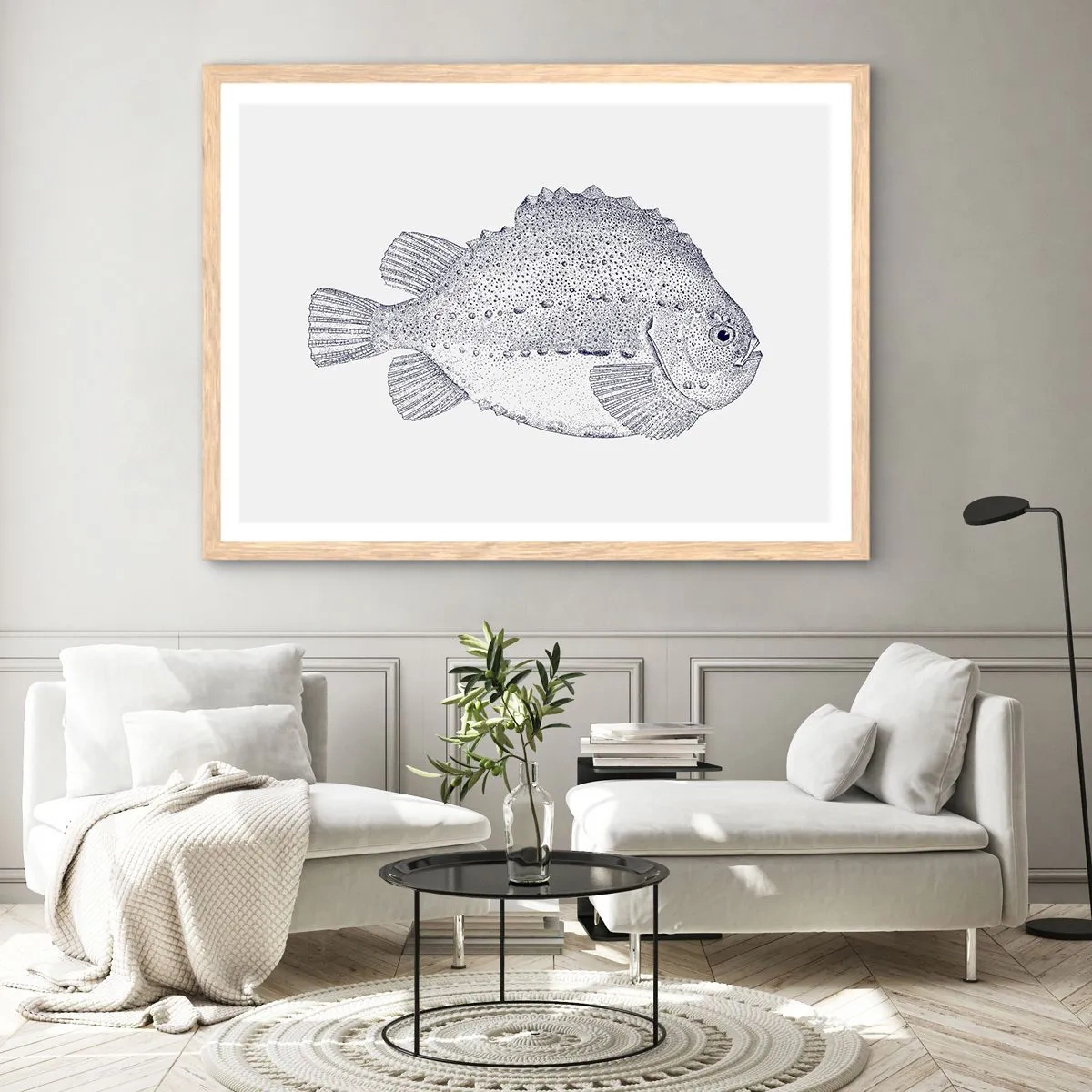 Affiche dans un chêne clair - Poster - Pour l'album du naturaliste - 40x30 cm