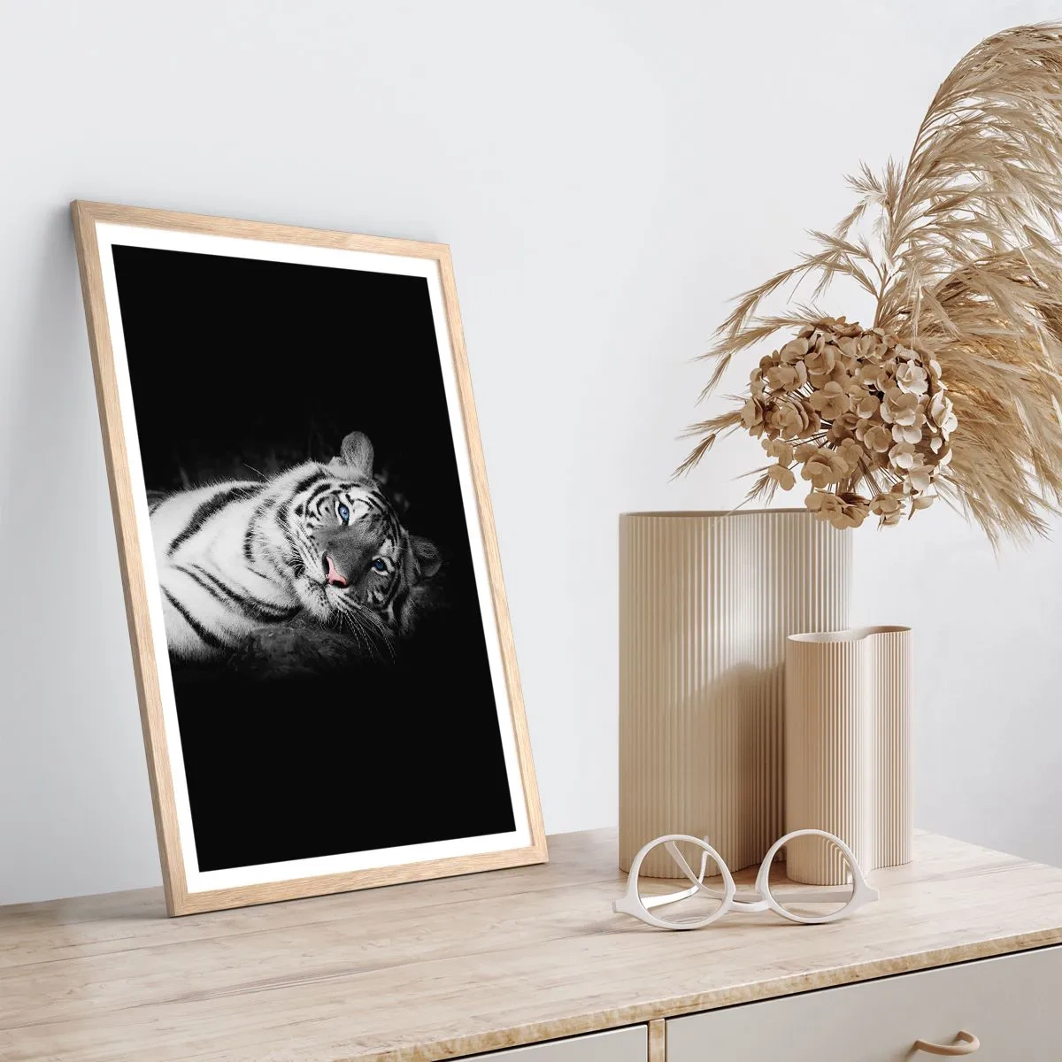 Affiche dans un chêne clair - Poster - Sauvagerie et paix - 61x91 cm