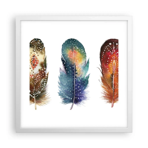 Affiche dans un cadre blanc - Poster - Rituels, cérémonies, secrets - 40x40 cm