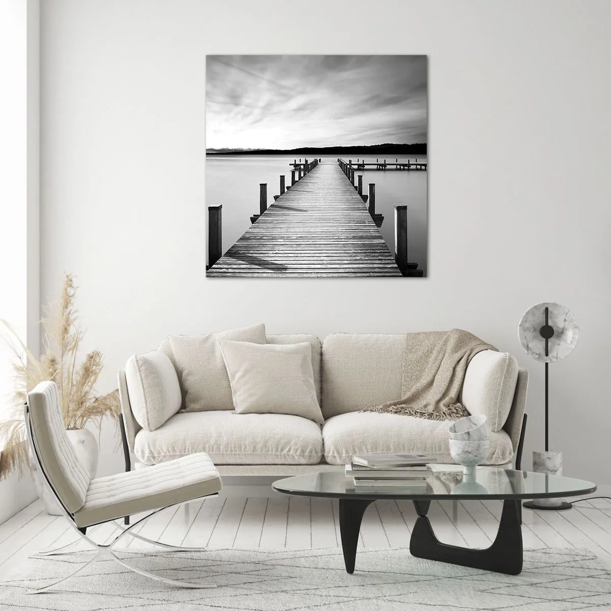 Impression sur verre - Image sur verre - Au point d'eau - la paix - 30x30 cm