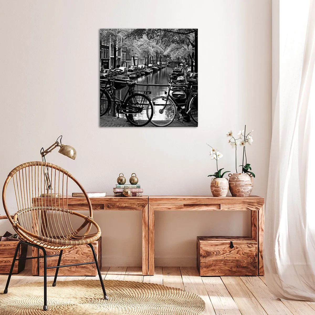 Impression sur toile - Image sur toile - Une vue très hollandaise - 50x50 cm