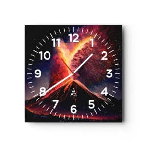 Horloge murale - Pendule murale - Beauté et horreur - 40x40 cm