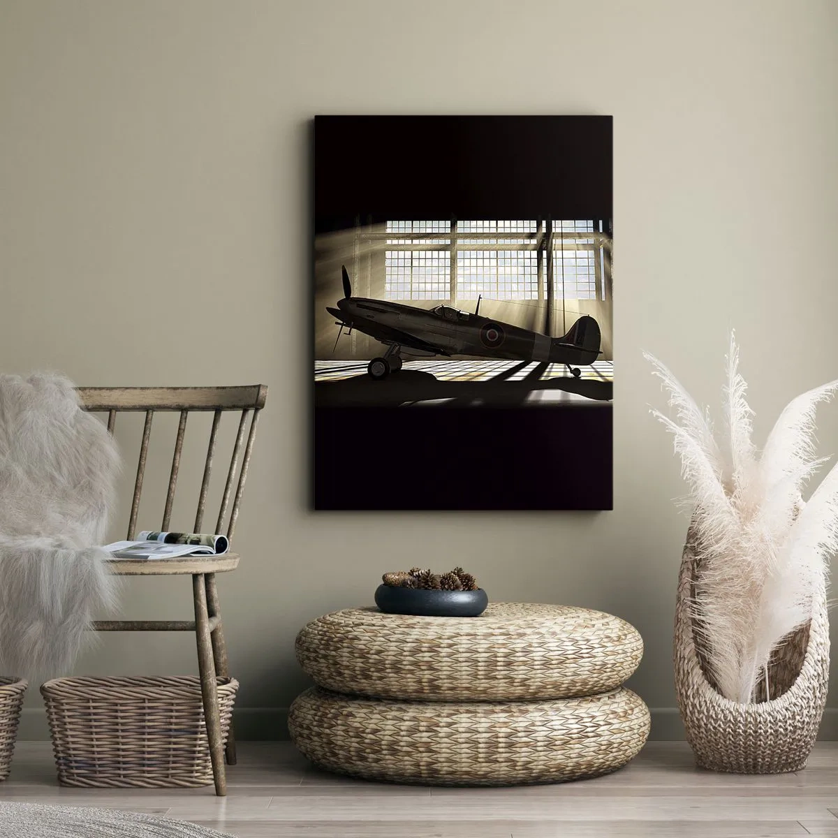 Impression sur toile - Image sur toile - Le repos du guerrier - 65x120 cm