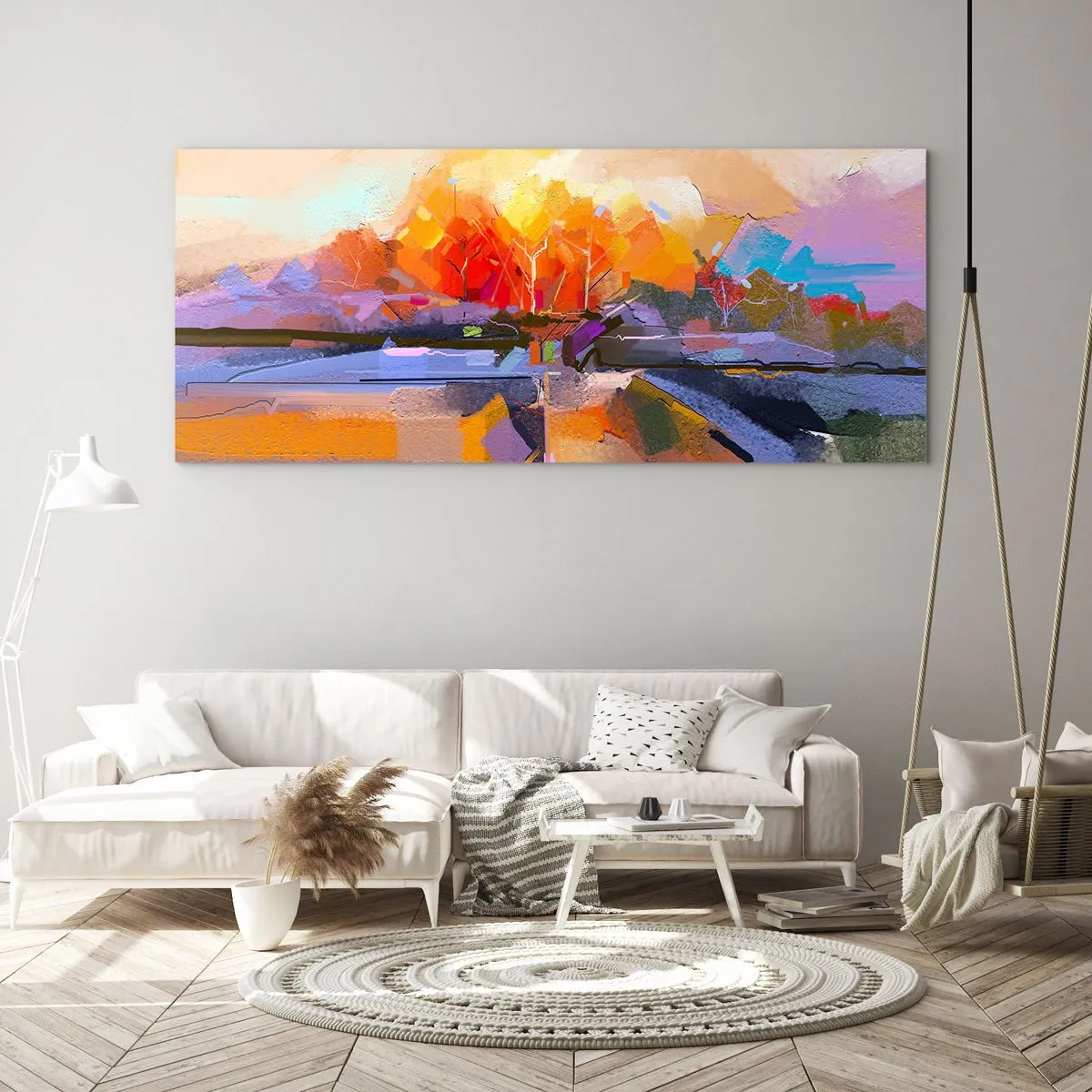 Impression sur verre - Image sur verre - L'automne est arrivé - 100x40 cm