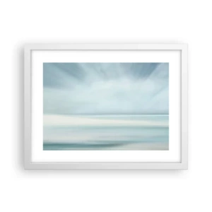 Affiche dans un cadre blanc - Poster - Paix à l'horizon - 40x30 cm
