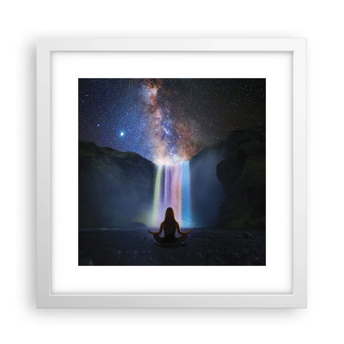 Affiche dans un cadre blanc - Poster - Harmonie absolue - 30x30 cm