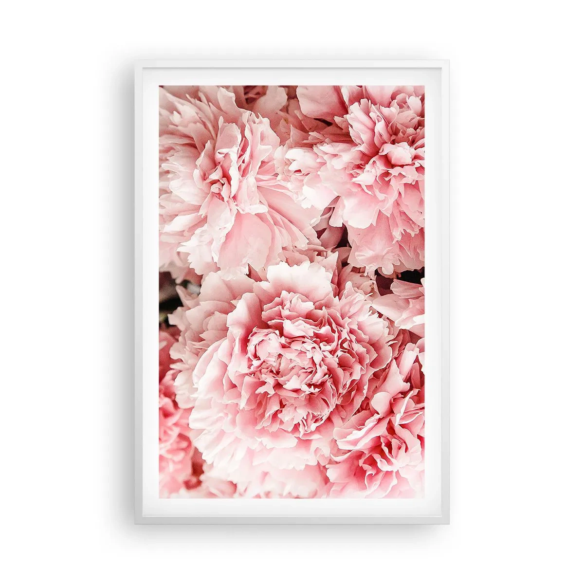 Affiche dans un cadre blanc - Poster - Rêve rose - 61x91 cm