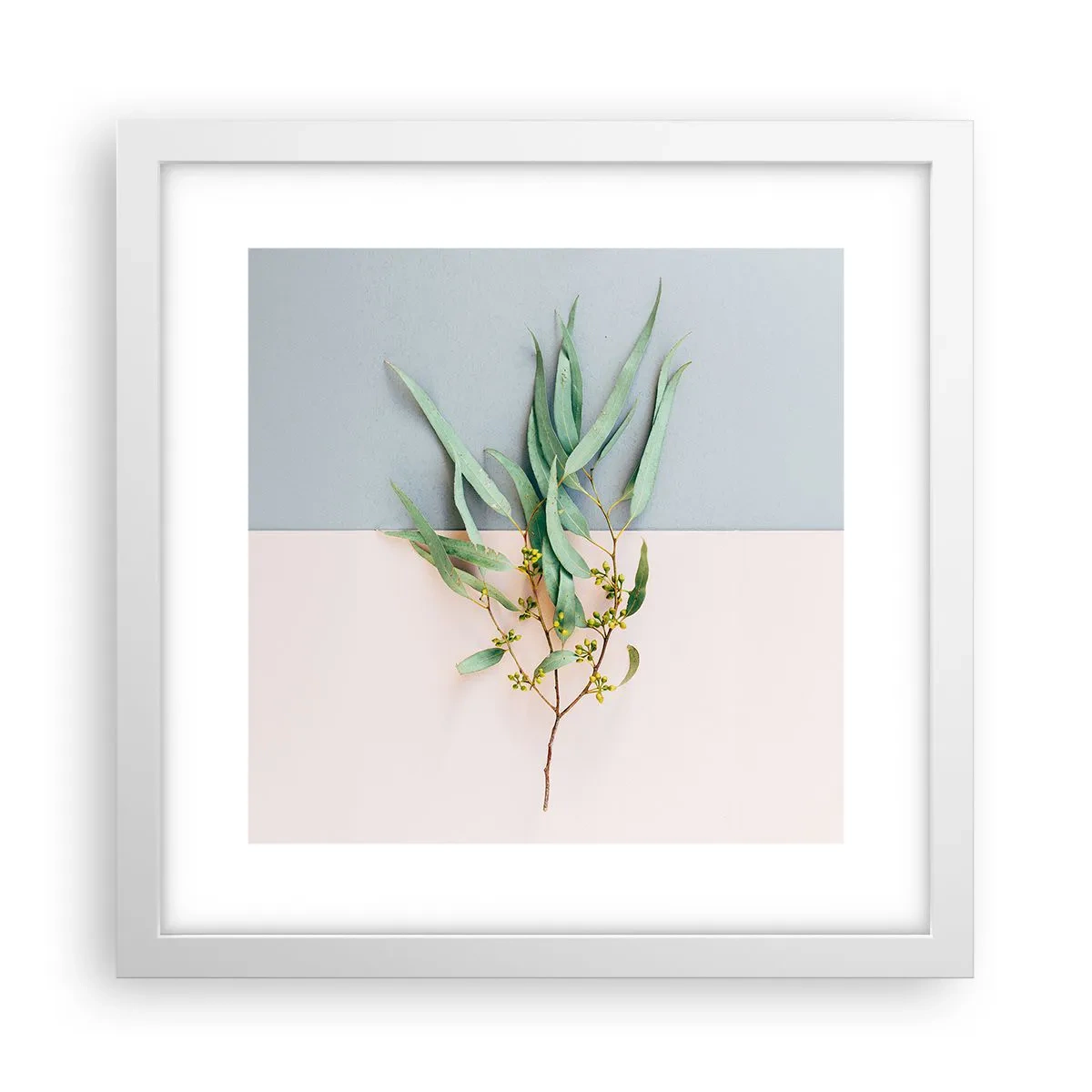 Affiche dans un cadre blanc - Poster - Subtilité pastel - 30x30 cm