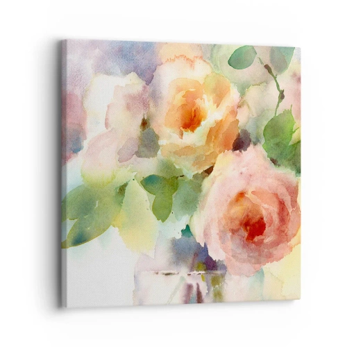 Impression sur toile - Image sur toile - Délicat comme l'aquarelle - 30x30 cm