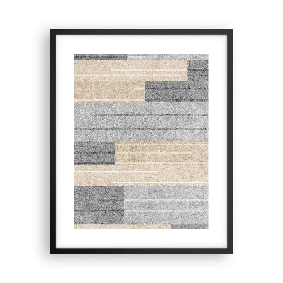 Affiche dans un cadre noir - Poster - Composition : se tenir droit - 40x50 cm