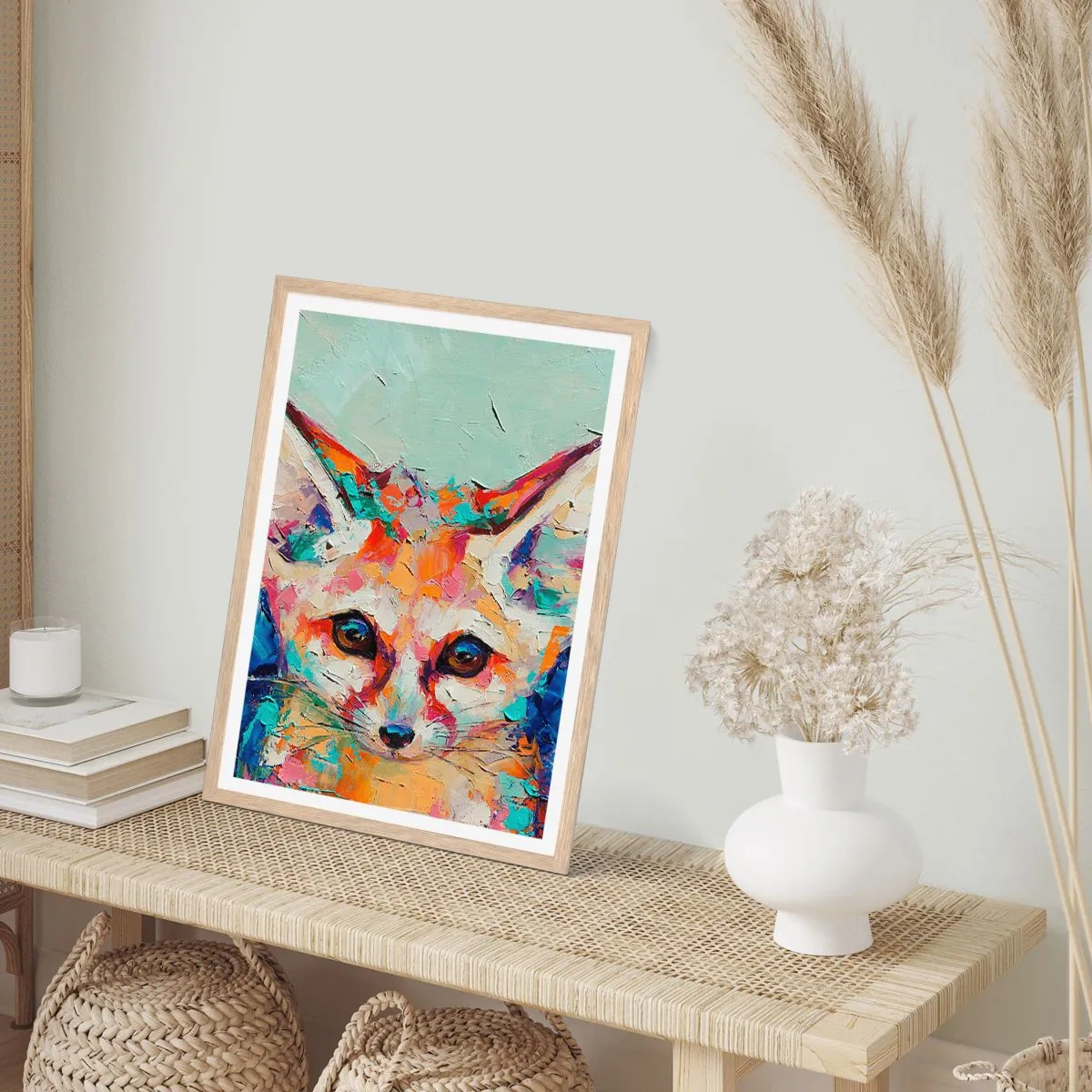 Affiche dans un chêne clair - Poster - Etes-vous prêts pour moi? - 30x40 cm