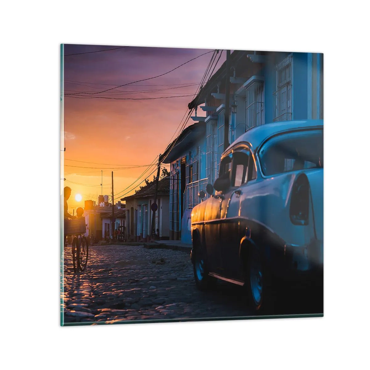 Impression sur verre - Image sur verre - Ici, le temps ralentit - 60x60 cm