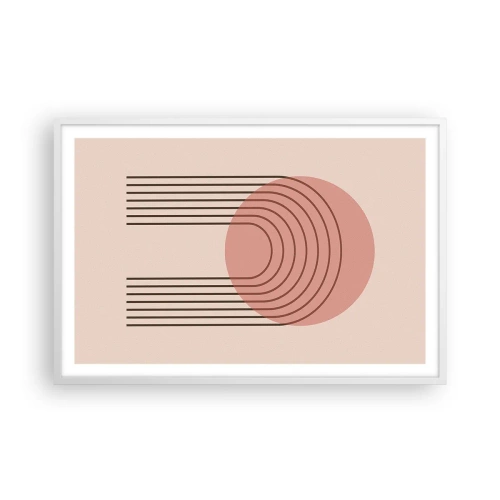 Affiche dans un cadre blanc - Poster - Attraction irrésistible - 91x61 cm