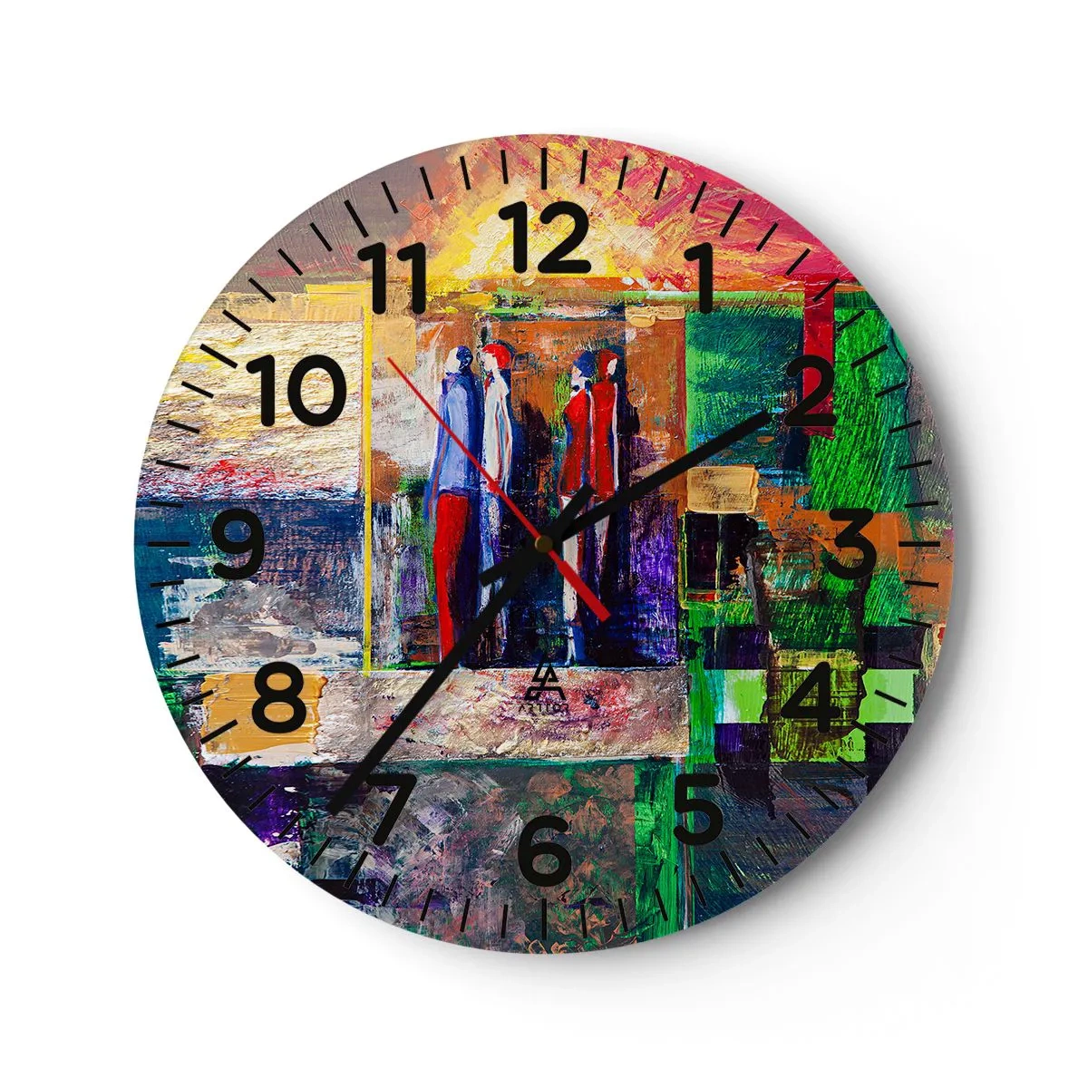 Horloge murale - Pendule murale - Relations et émotions - 40x40 cm