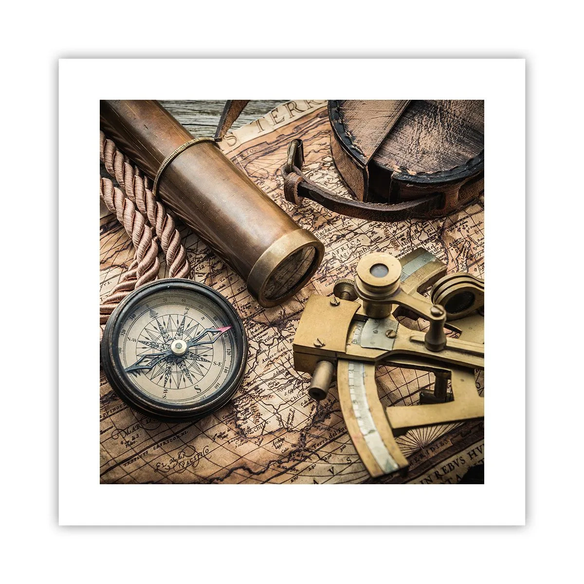 Affiche - Poster - Fixer un cap - 40x40 cm