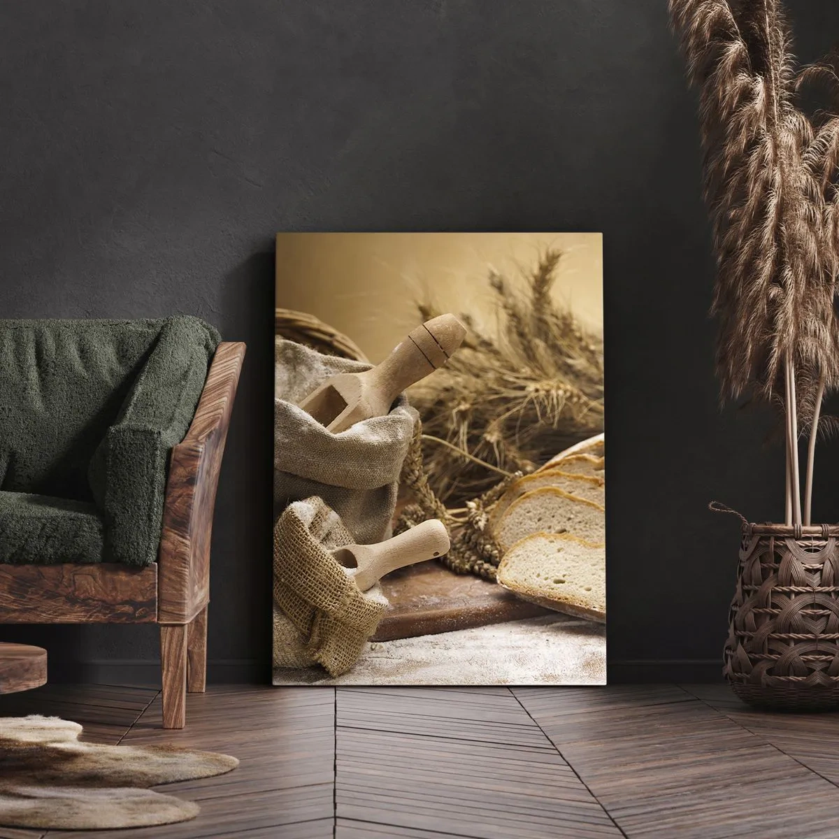 Impression sur toile - Image sur toile - Comment il coupe avec un couteau - 45x80 cm