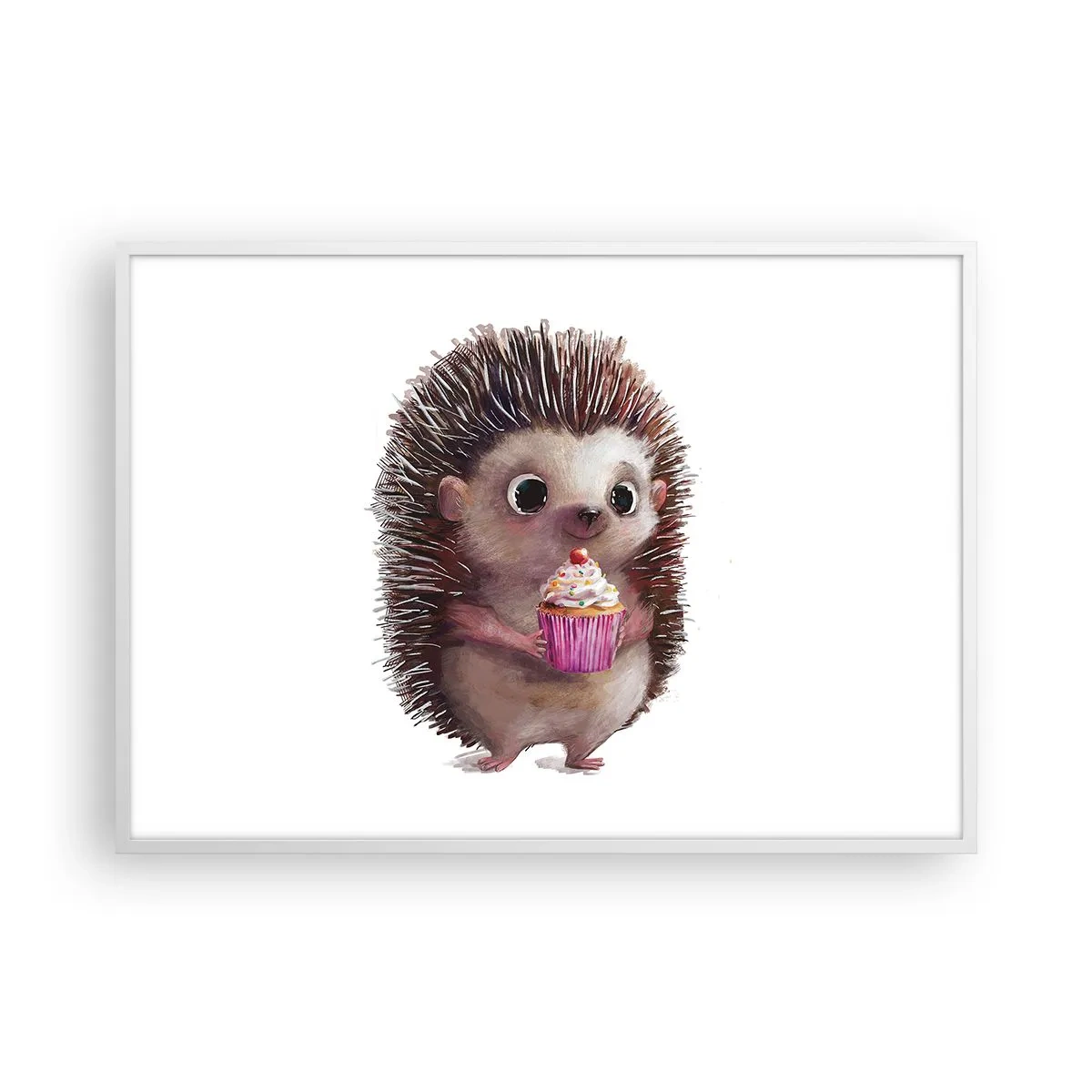 Affiche dans un cadre blanc - Poster - La fête c'est tous les jours - 100x70 cm