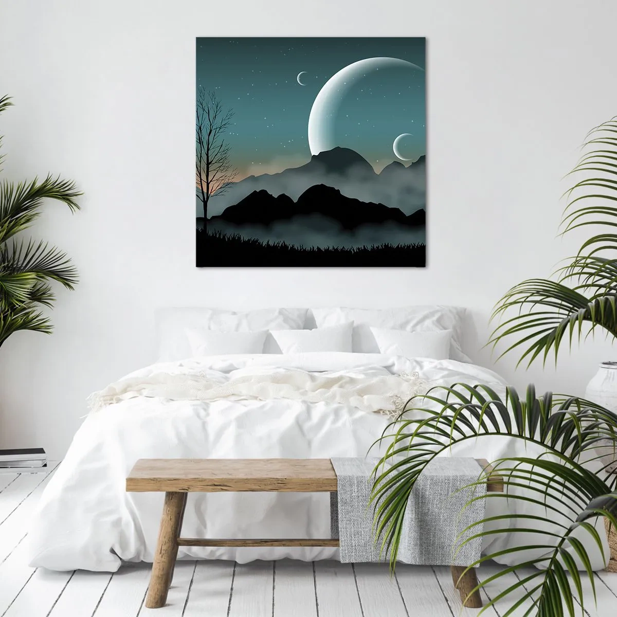 Impression sur toile - Image sur toile - Carnaval de la nuit étoilée - 30x30 cm
