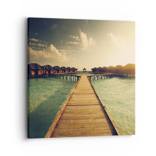 Impression sur toile - Image sur toile - Invitation chaleureuse - 30x30 cm