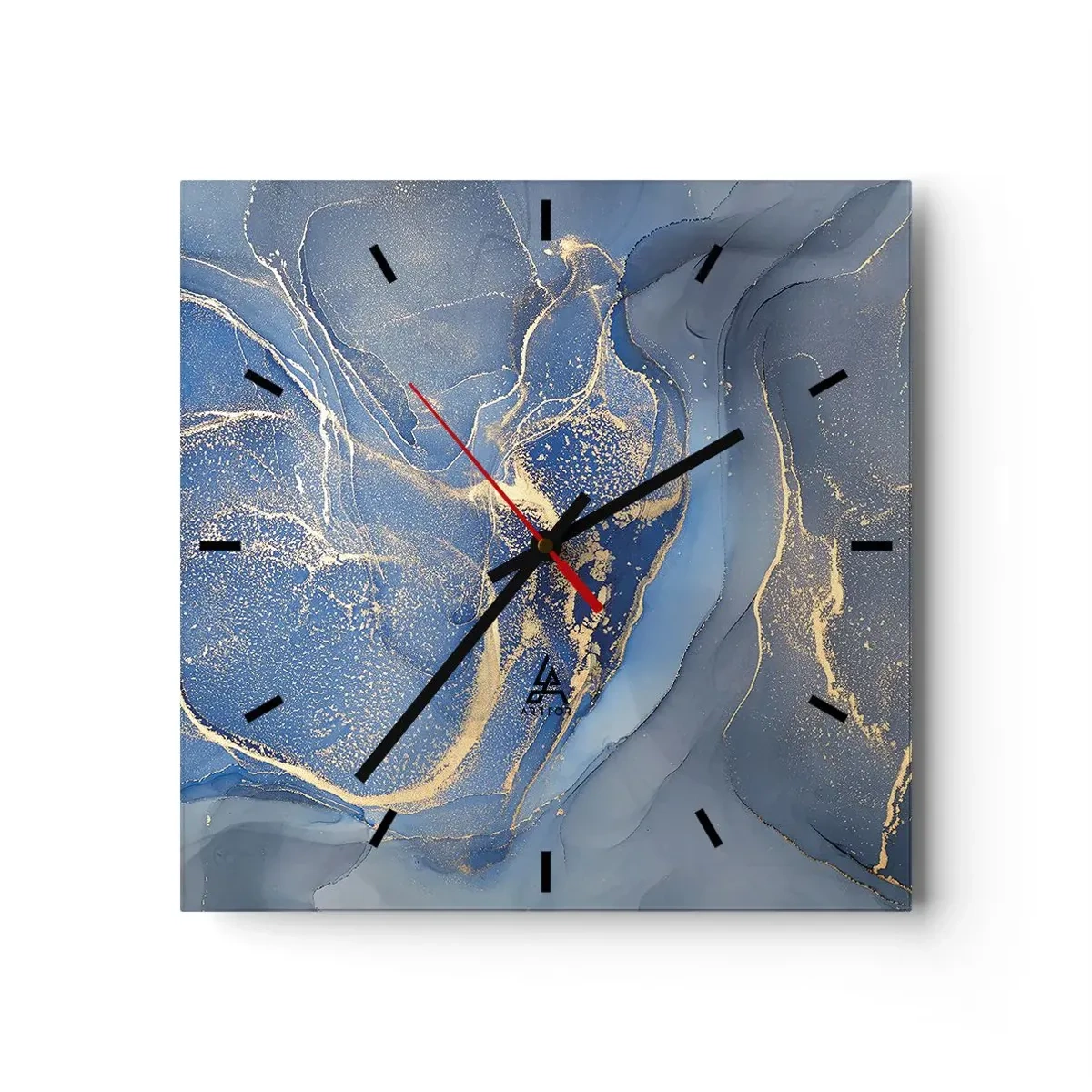 Horloge murale - Pendule murale - Poussière d'or - 40x40 cm