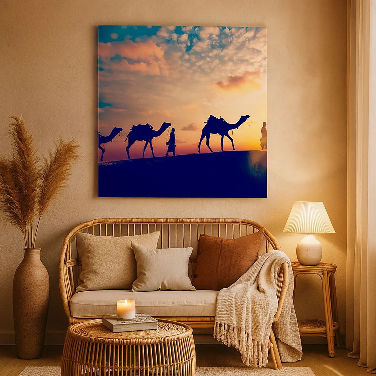 Impression sur toile - Image sur toile - L'esprit mystérieux de l'Orient - 30x30 cm