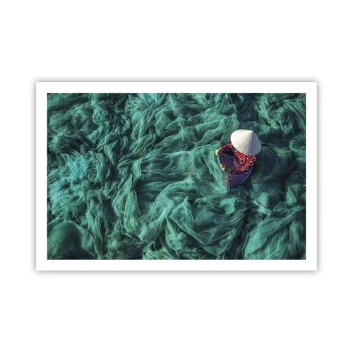 Affiche - Poster - Dans une mer de filet - 91x61 cm