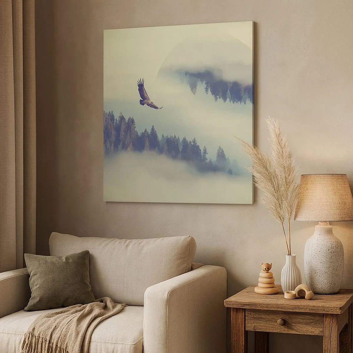 Impression sur toile - Image sur toile - J'ai vu l'ombre d'un aigle - 30x30 cm