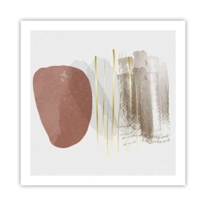 Affiche - Poster - Colonnade abstraite - 60x60 cm