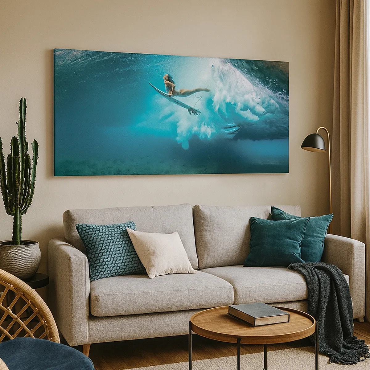 Impression sur toile - Image sur toile - Monde sous marin - 30x30 cm