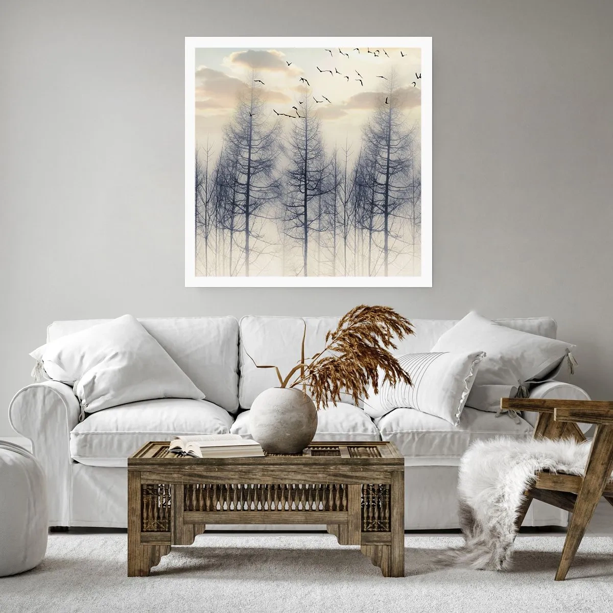 Affiche - Poster - L'âme de la forêt - 40x40 cm