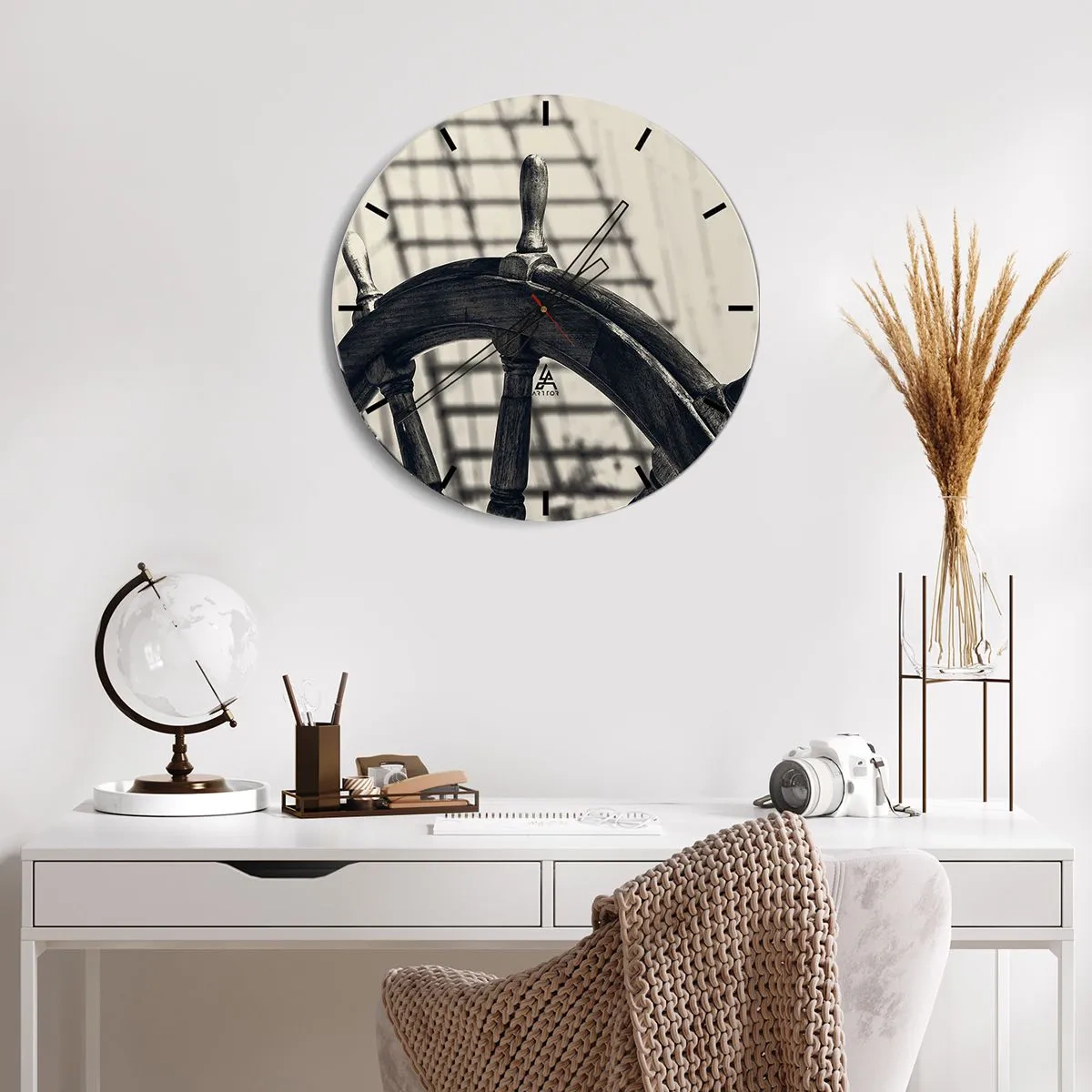 Horloge murale - Pendule murale - Histoires de mer - 30x30 cm