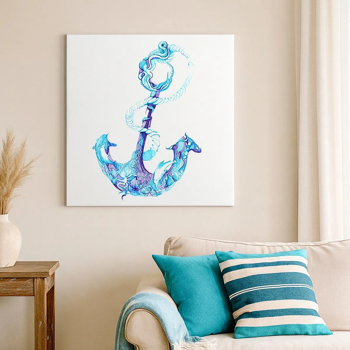 Impression sur toile - Image sur toile - Le confident des secrets de la mer - 30x30 cm