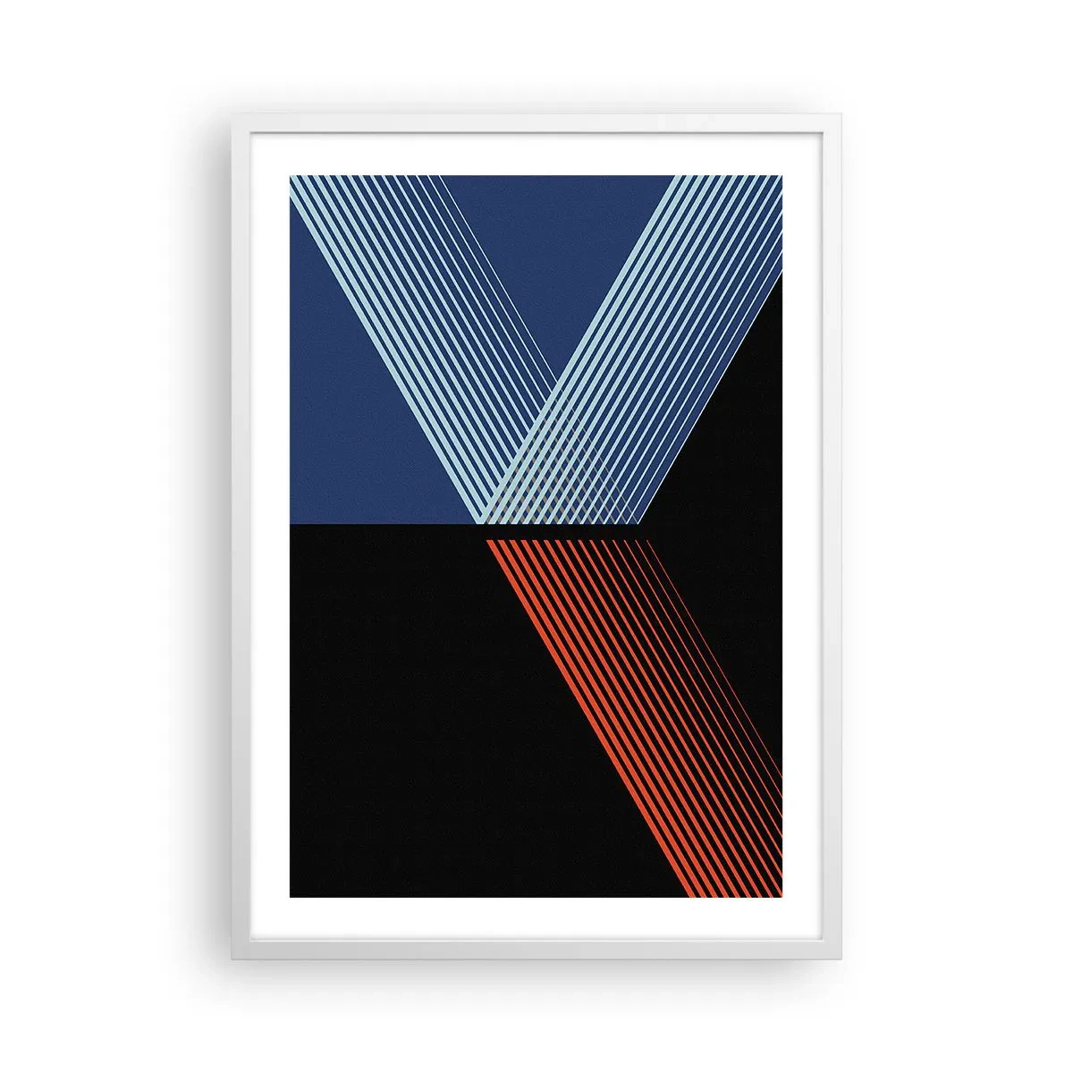 Affiche dans un cadre blanc - Poster - Histoire simple - 50x70 cm